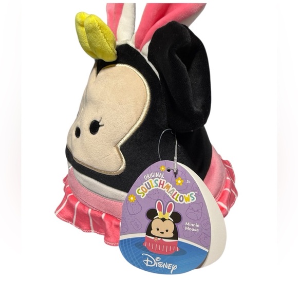 NWT Easter Squishmallow Disney Minnie in Pink Dress Bunny Ears 8" Jazwares - Picture 6 of 6